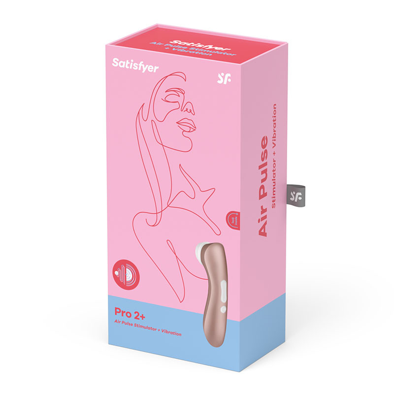 Satisfyer Pro 2+ Rechargeable Clitoral Stimulator Package